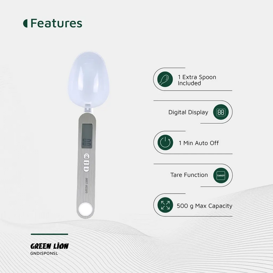 ترازو قاشقی دیجیتال گرین لاین مدل Green Lion Digital Spoon Scale
