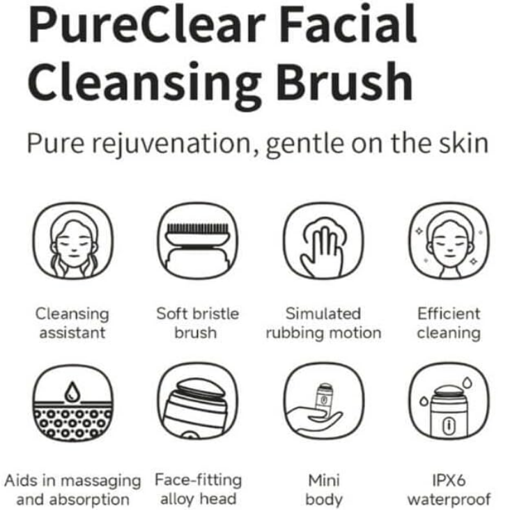 برس پاک کننده صورت کیکا مدل KiCA PureClear Facial Cleansing Brush