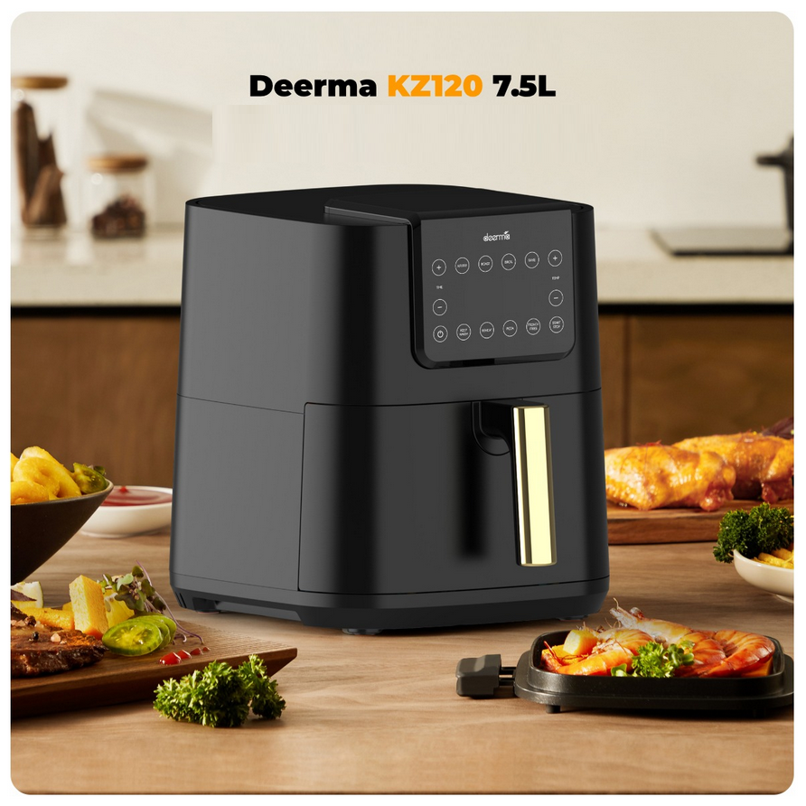 سرخ کن بدون روغن (هواپز) 7.5 لیتری شیائومی درما مدل Deerma Air Fryer 7.5L DEM-KZ120W