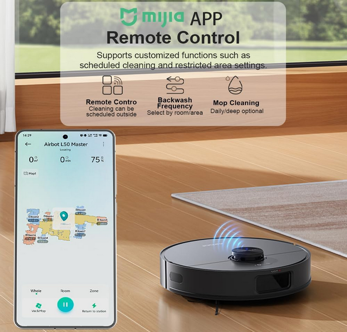 جارو رباتیک ایربات مدل Airbot L50 Master Robotic Vacuum