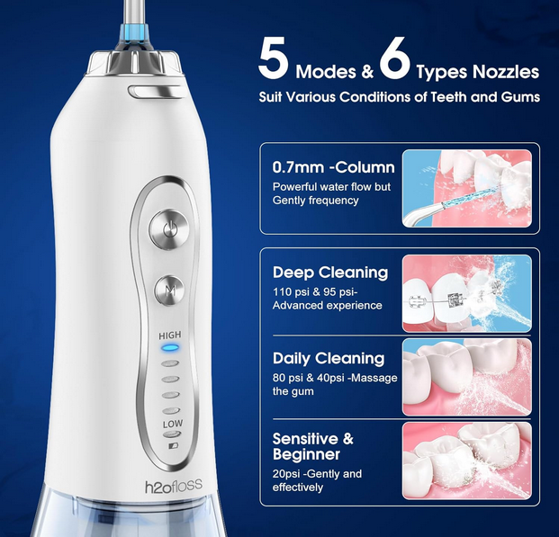 واترجت اچ تو اوفلس (دهانشوی) مدل H2ofloss HF-6 Mouth And Teeth Washing Machine