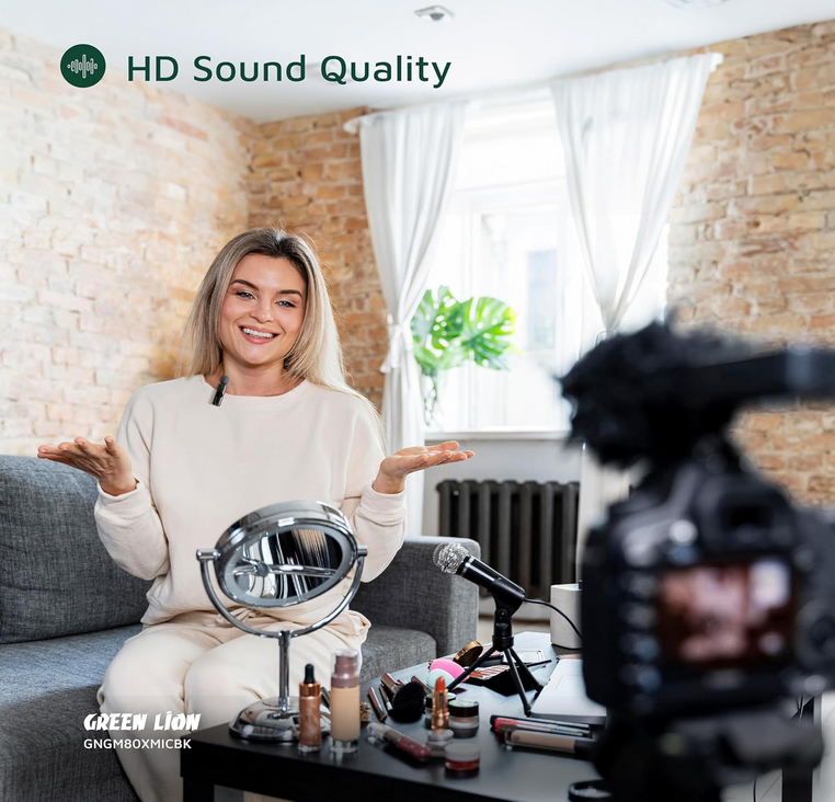 میکروفون بی سیم گرین لاین مدل Green Lion GM-80X Microphone 3 In 1