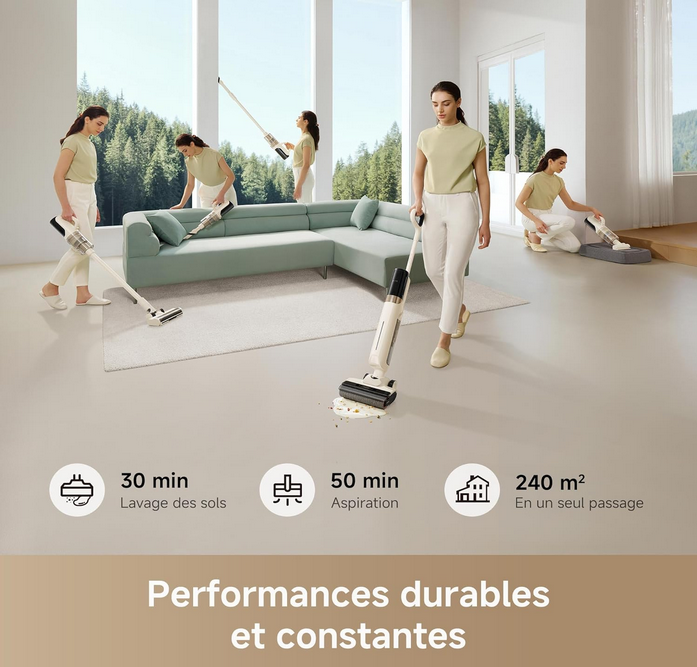 جارو شارژی مووا مدل MOVA K30 Mix Wet Dry Vacuum Cleaner