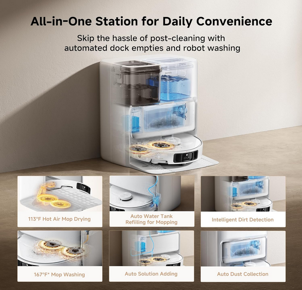 جارو رباتیک مووا مدل MOVA P50 Pro Ultra Robot Vacuum Cleaner