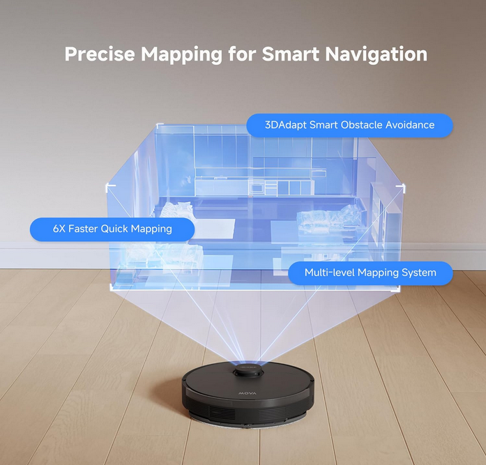 جارو رباتیک مووا مدل MOVA S10 Plus Robot Vacuum Cleaner