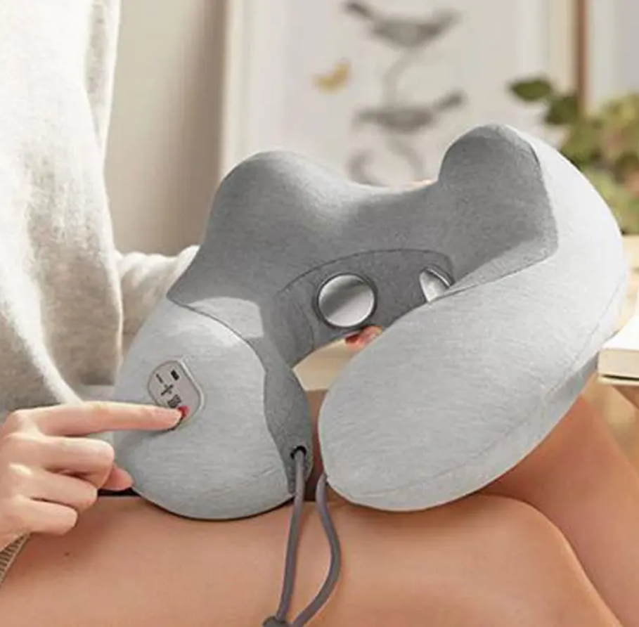 بالشت طبی و ماساژور گردن شیائومی مدل Xiaomi Momoda Massage and Hot Compress Multifunctional Neck Pillow SX332