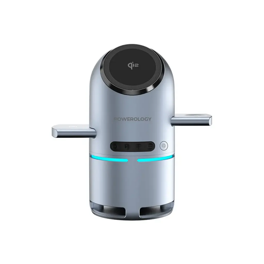 استند شارژر پاورولوژی مدل Powerology Qi2 Speaker Charge Station