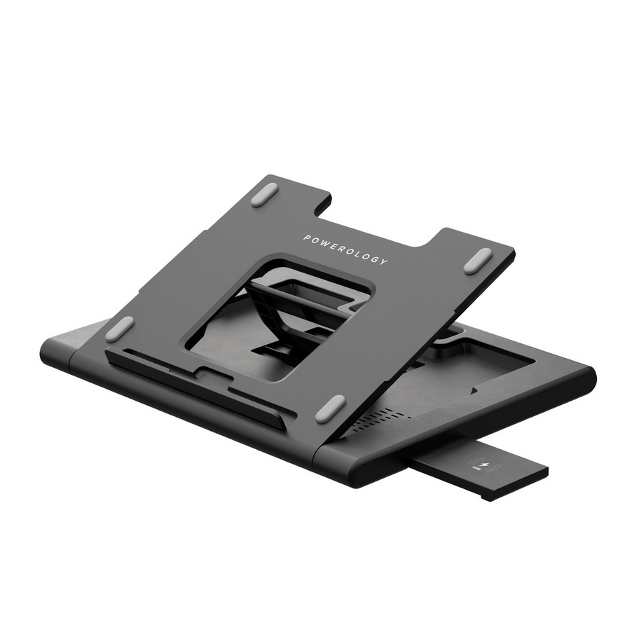 استند لپ تاپ چند کاره پاورولوژی مدل Powerology Multi-Functional Pro Hub Laptop Stand