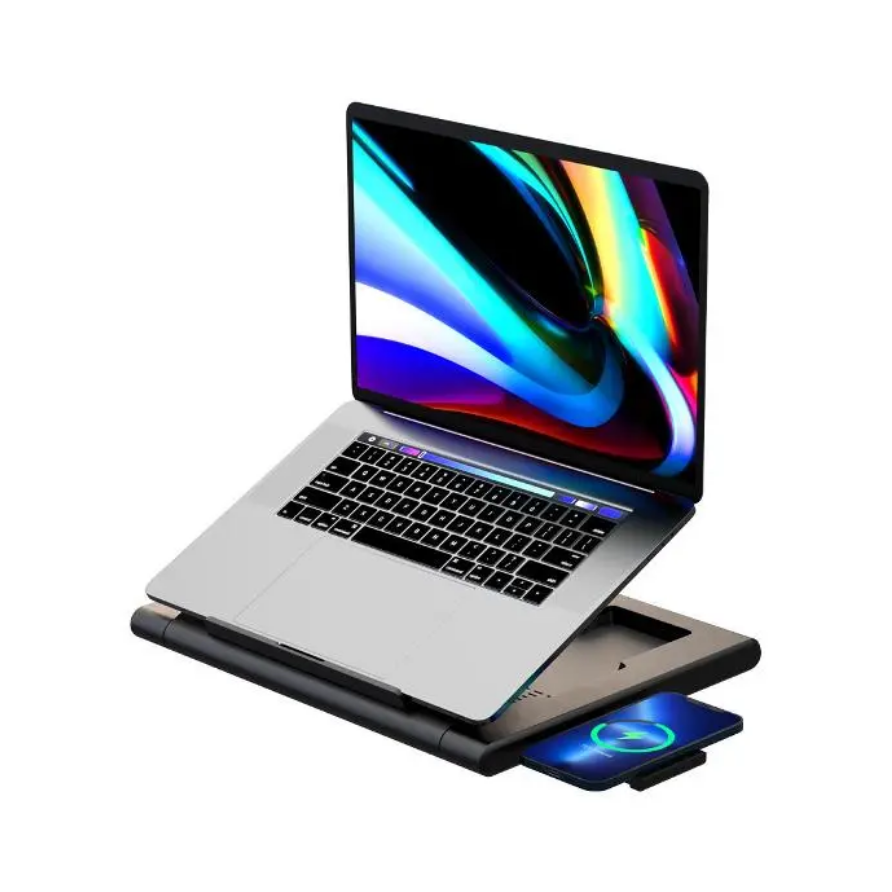 استند لپ تاپ چند کاره پاورولوژی مدل Powerology Multi-Functional Pro Hub Laptop Stand
