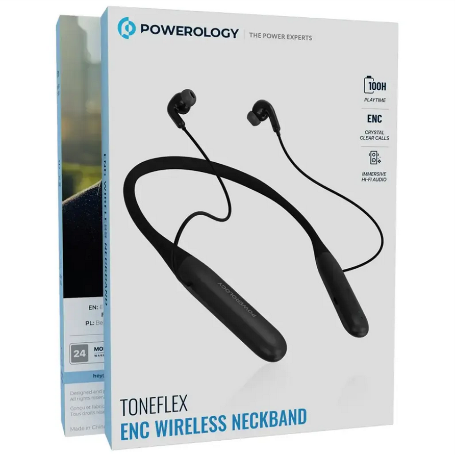 هندزفری گردنی پاورولوژی مدل Powerology Toneflex ENC Wireless Neckband