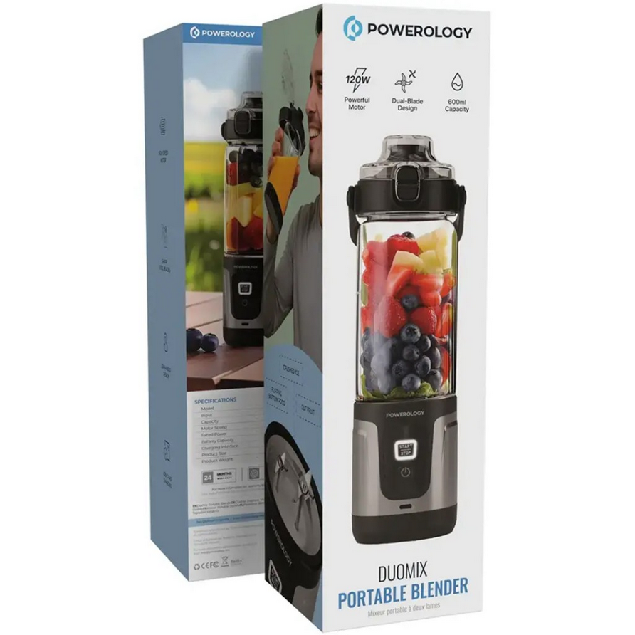 مخلوط کن (شیکر) پاورولوژی مدل Powerology Duomix Portable Blender