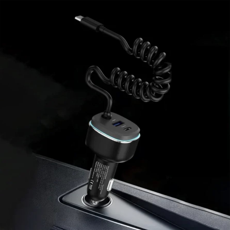 شارژر فندکی پاورولوژی مدل Powerology 120W Fast Car Charger PCCSR026