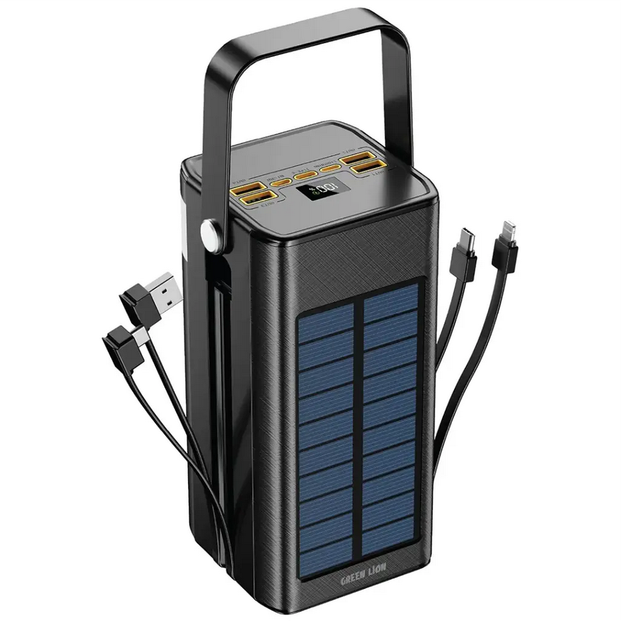 پاور بانک خورشیدی گرین لاین مدل Green lion Solar X 80000mAh Powerbank