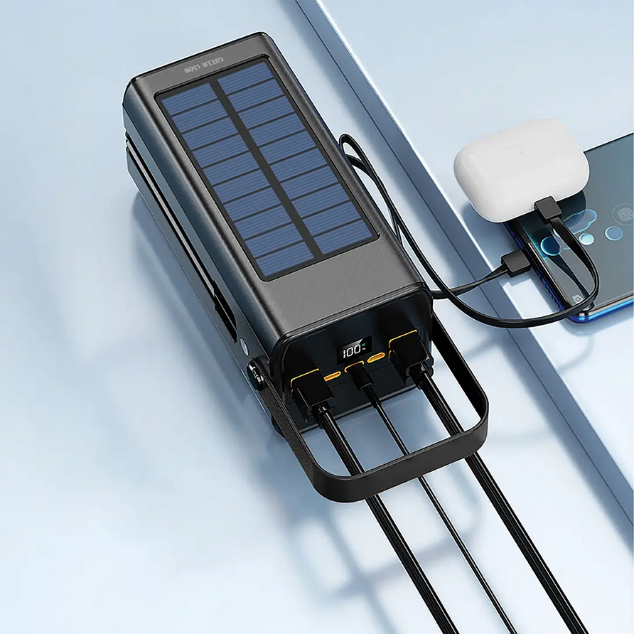 پاور بانک خورشیدی گرین لاین مدل Green lion Solar X 80000mAh Powerbank