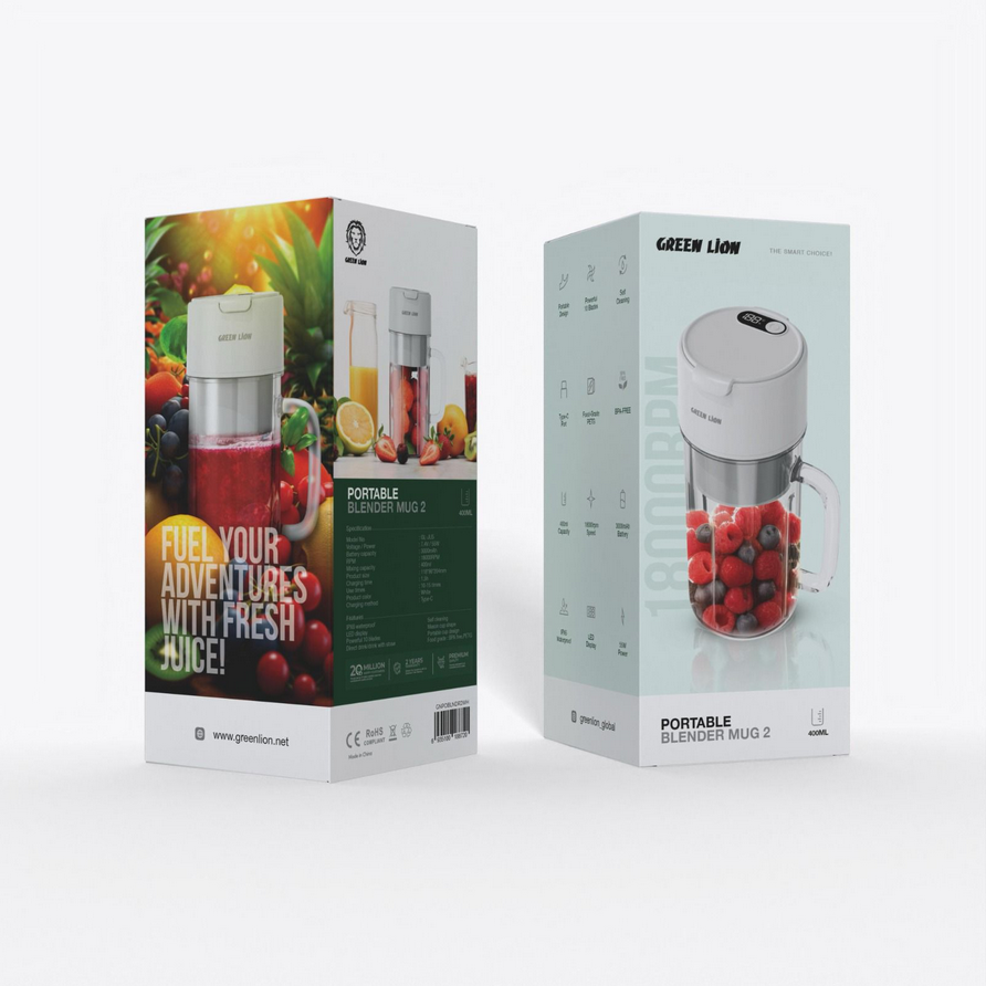 مخلوط کن (شیکر) گرین لاین مدل Green Lion Portable Blender Mug 2