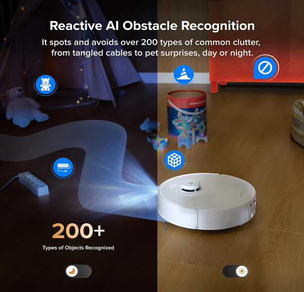 جارو رباتیک شیائومی روبوراک مدل Roborock Qrevo Curv 2 Flow Robot Vacuum