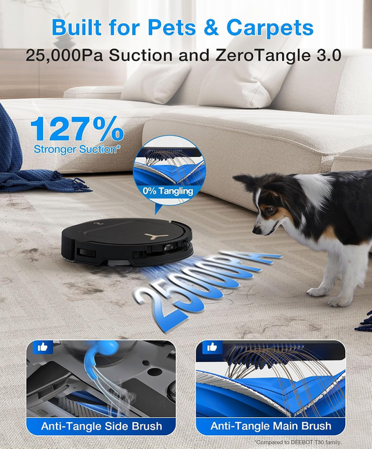 جارو رباتیک اکووکس مدل Ecovacs Deebot T50S Pro Omni Robotic Vacuum