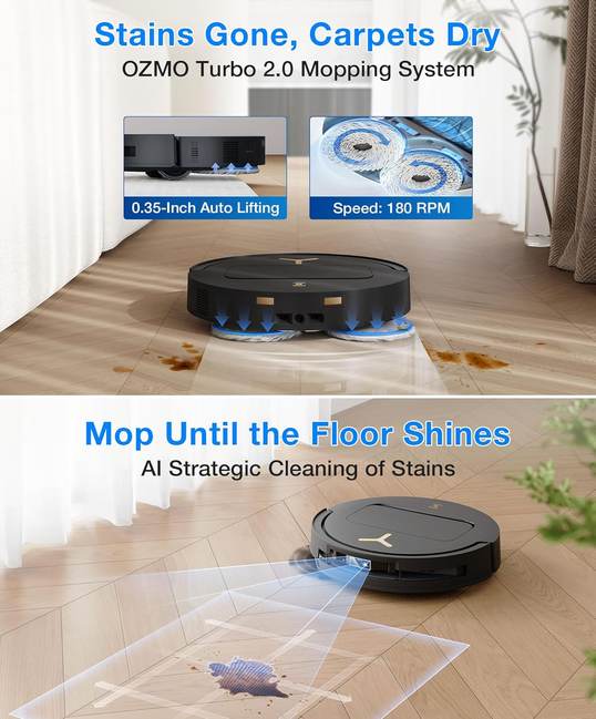 جارو رباتیک اکووکس مدل Ecovacs Deebot T50S Pro Omni Robotic Vacuum