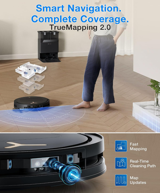 جارو رباتیک اکووکس مدل Ecovacs Deebot T50S Pro Omni Robotic Vacuum