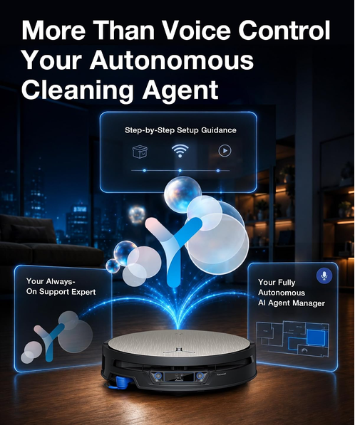 جارو رباتیک اکووکس مدل Ecovacs Deebot X12S OmniCyclone Robotic Vacuum