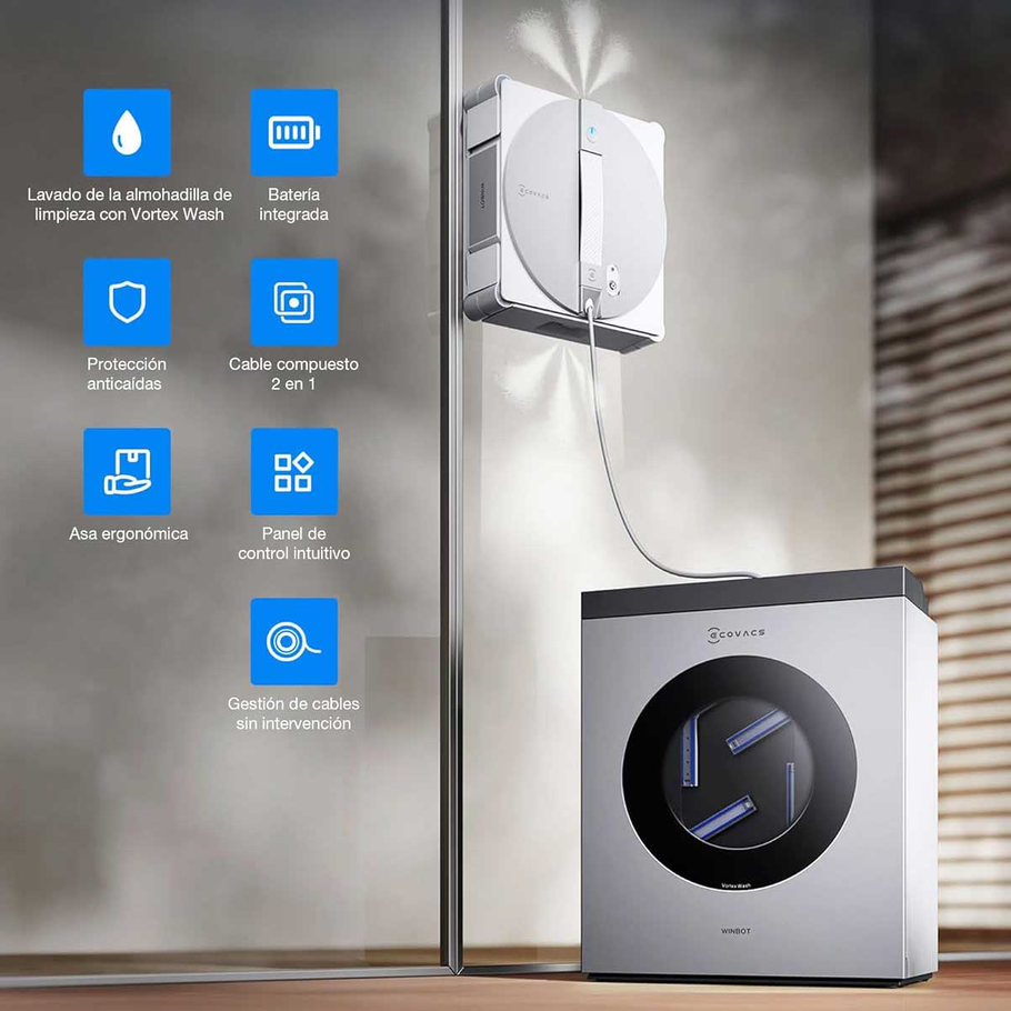 شیشه شوی رباتیک اکووکس مدل Ecovacs Winbot W3 Omni Window Cleaning Robot