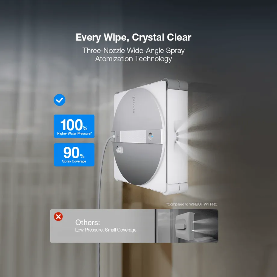 شیشه شوی رباتیک اکووکس مدل Ecovacs Winbot W3 Omni Window Cleaning Robot